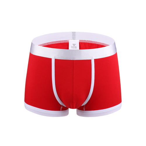 High Quality Pure Cotton Series Man's Boxer Underwear Low-rise Design Sexy White Breathable Men's Boxer