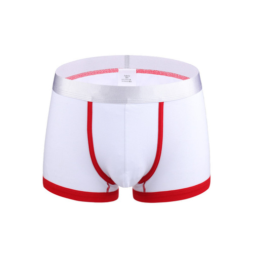 High Quality Pure Cotton Series Man's Boxer Underwear Low-rise Design Sexy White Breathable Men's Boxer