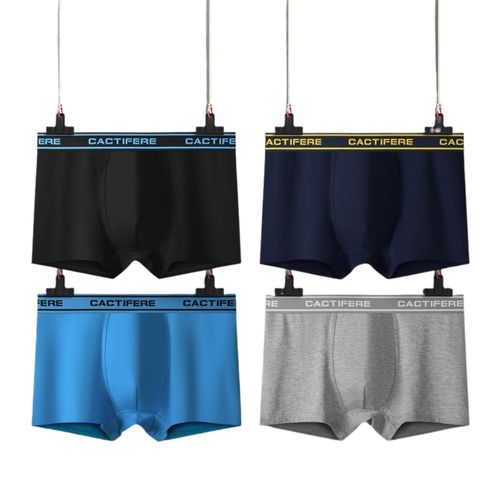 Men's Cotton Briefs&boxers 4pcs in Gift Box 95% Cotton Breathable Boxers for Men Mid-rise Ultra Soft Mens Underwear