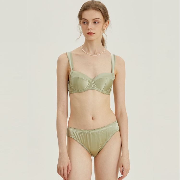  luxury lingerie sexy for woman pure silk underwear   style 100% mulberry silk bra