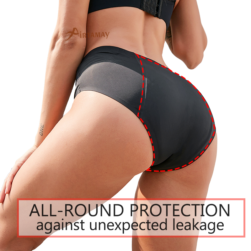 Max10 4 layers 55ml leakproof high waist underwear period panties women seamless menstrual underpants culotte menstruell