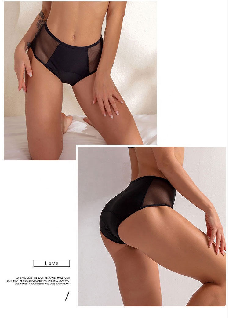 Leak Proof Menstrual Panties Menstrual Period 4 Layers Menstrual Panty Period Underwear For Women