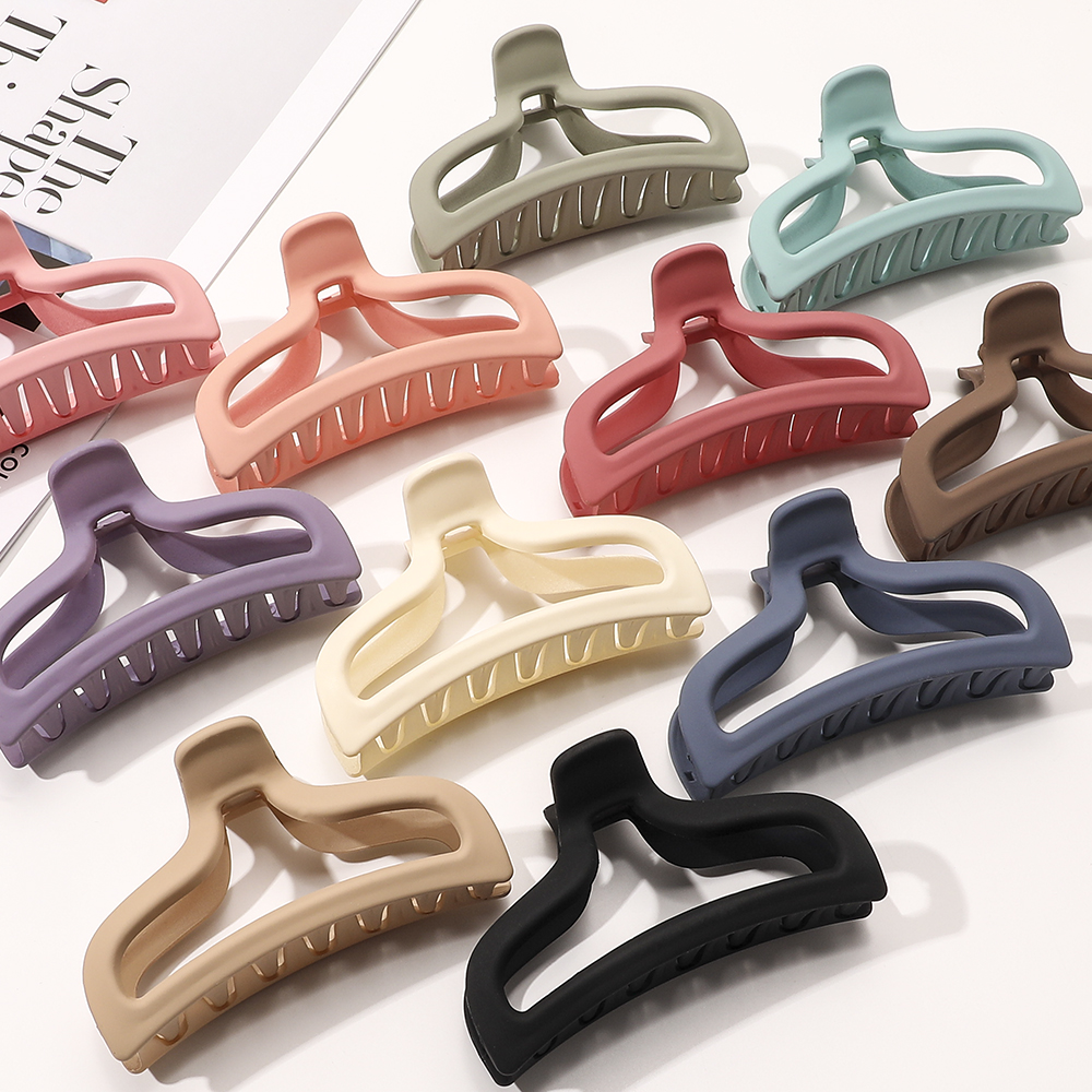 New Fashion Korean Style Tortoise Hairgrip Hair Extension Strong Hold Cellulose Acetate Hair Claw Clip for Women Thick H