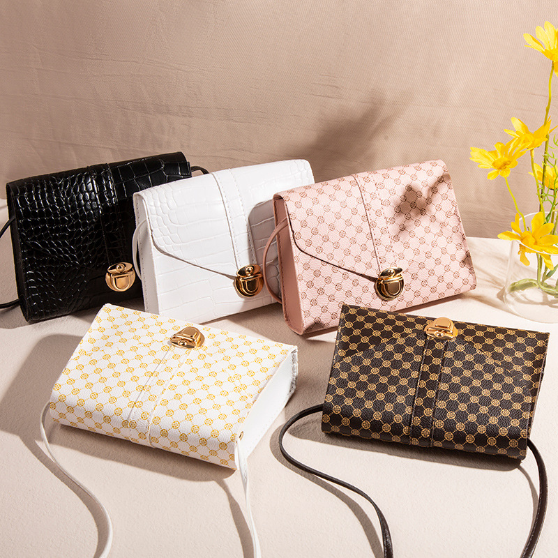  Printed Fashion Women's Bags High Quality Plaid Bags Women's Ins Shoulder Bags Mini Crossbody Ladies Handbags