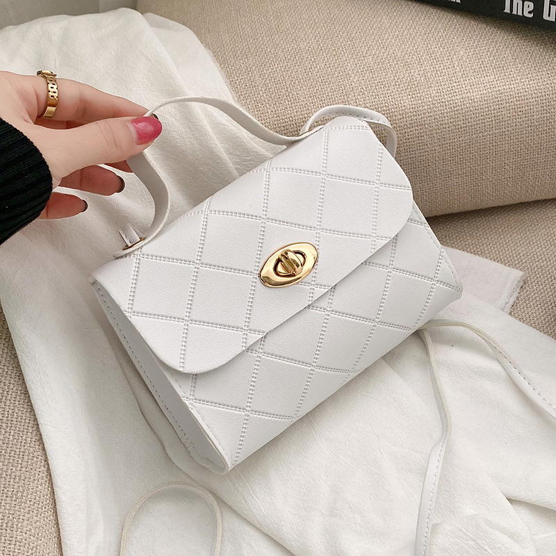 Designer Square Mini Purses for Women Popular Luxury Stripe Pattern Handbags, Retro Elegant Small Shoulder Bags
