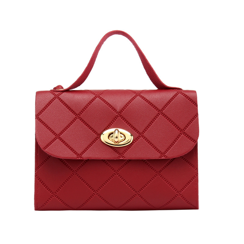 Designer Square Mini Purses for Women Popular Luxury Stripe Pattern Handbags, Retro Elegant Small Shoulder Bags