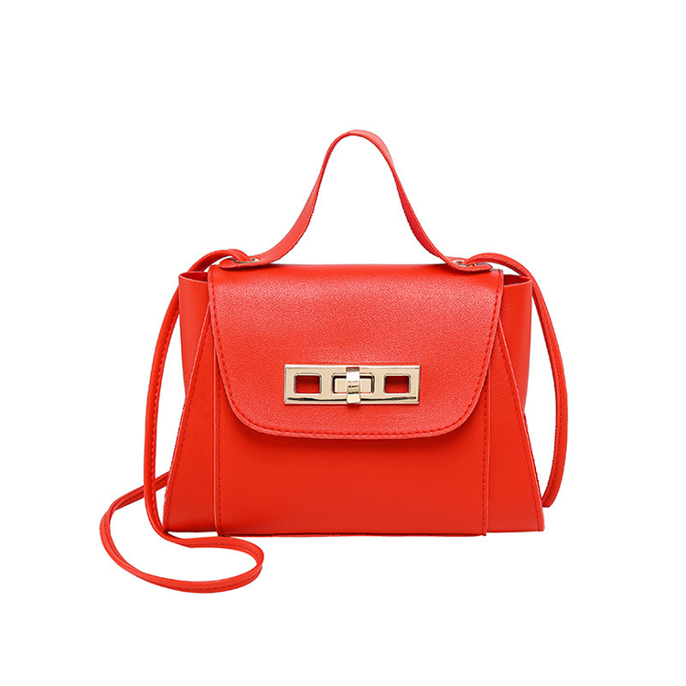 Pu Leather  Retro Casual Teenager Low Price Pink Color Small Ladies Shoulder Bag Woman