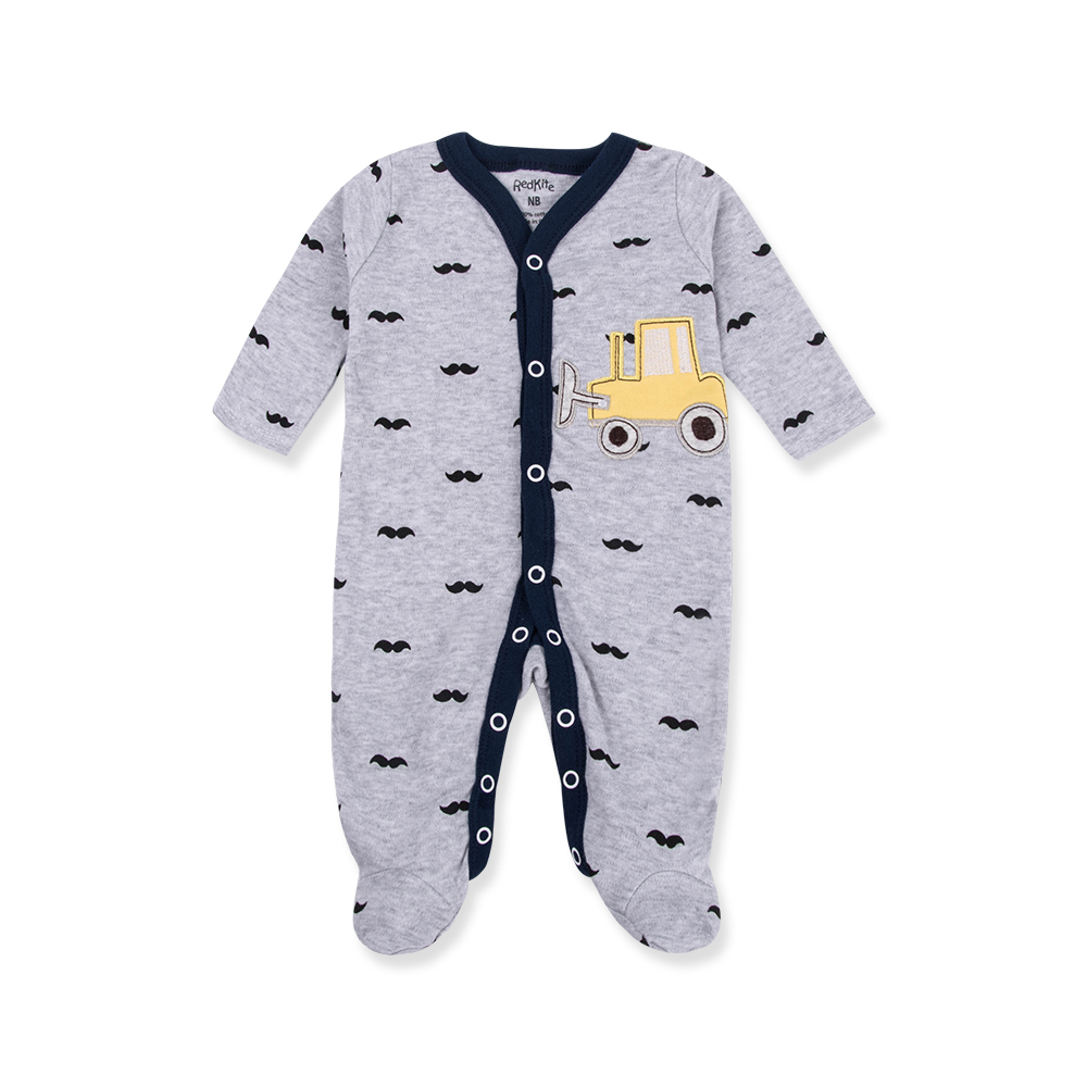 High Quality Newborn Baby Boy Romper Long Sleeve Footed Pyjamas