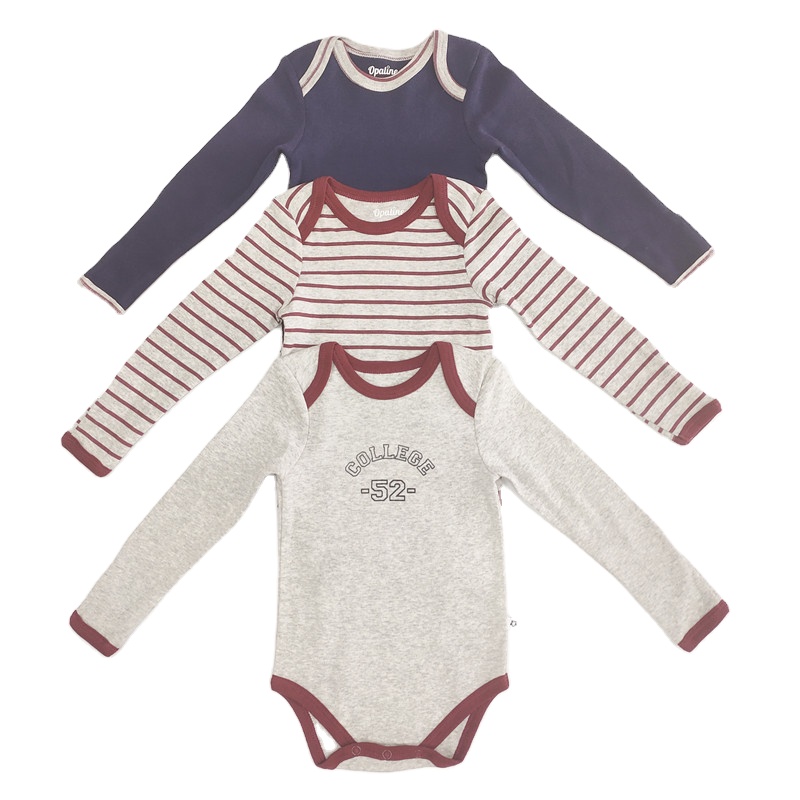 Cheap Price Cute Long Sleeve Jumpsuit Set 3 Pieces Boys' Rompers Baby Bodysuit