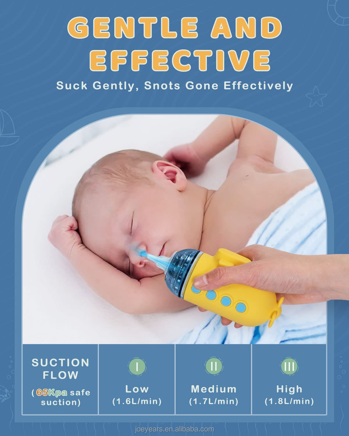 Baby Vacuum Nasal Aspirator Care Kit Nose Suction For Baby
