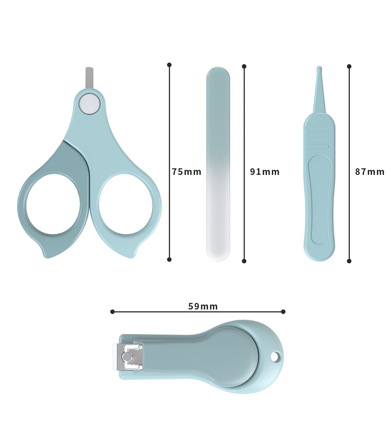 Safe Baby Nail Care Kit Unique Newborn Gift Health Focused Manicure Set with Nail Scissors 