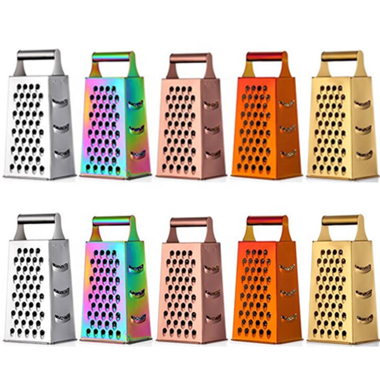 Kitchen 10 12 inch multi manual 4 sides steel vegetable cheese grater