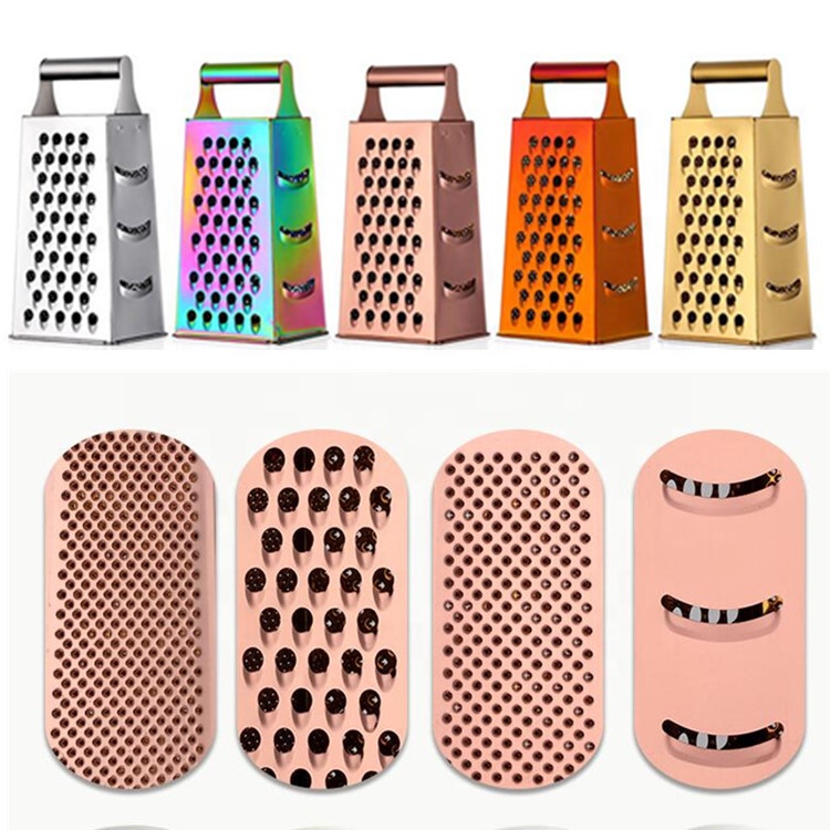 Kitchen 10 12 inch multi manual 4 sides steel vegetable cheese grater