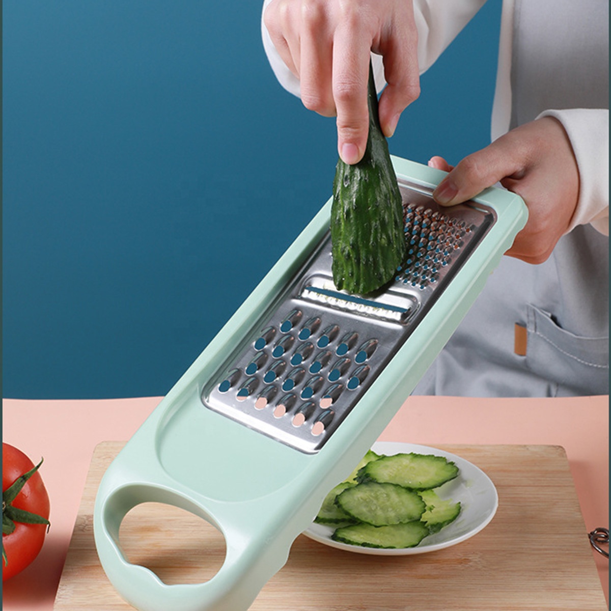 Multifunctional Plate Zester Vegetable Slicer Grater Chopper Cheese Plastic Grater