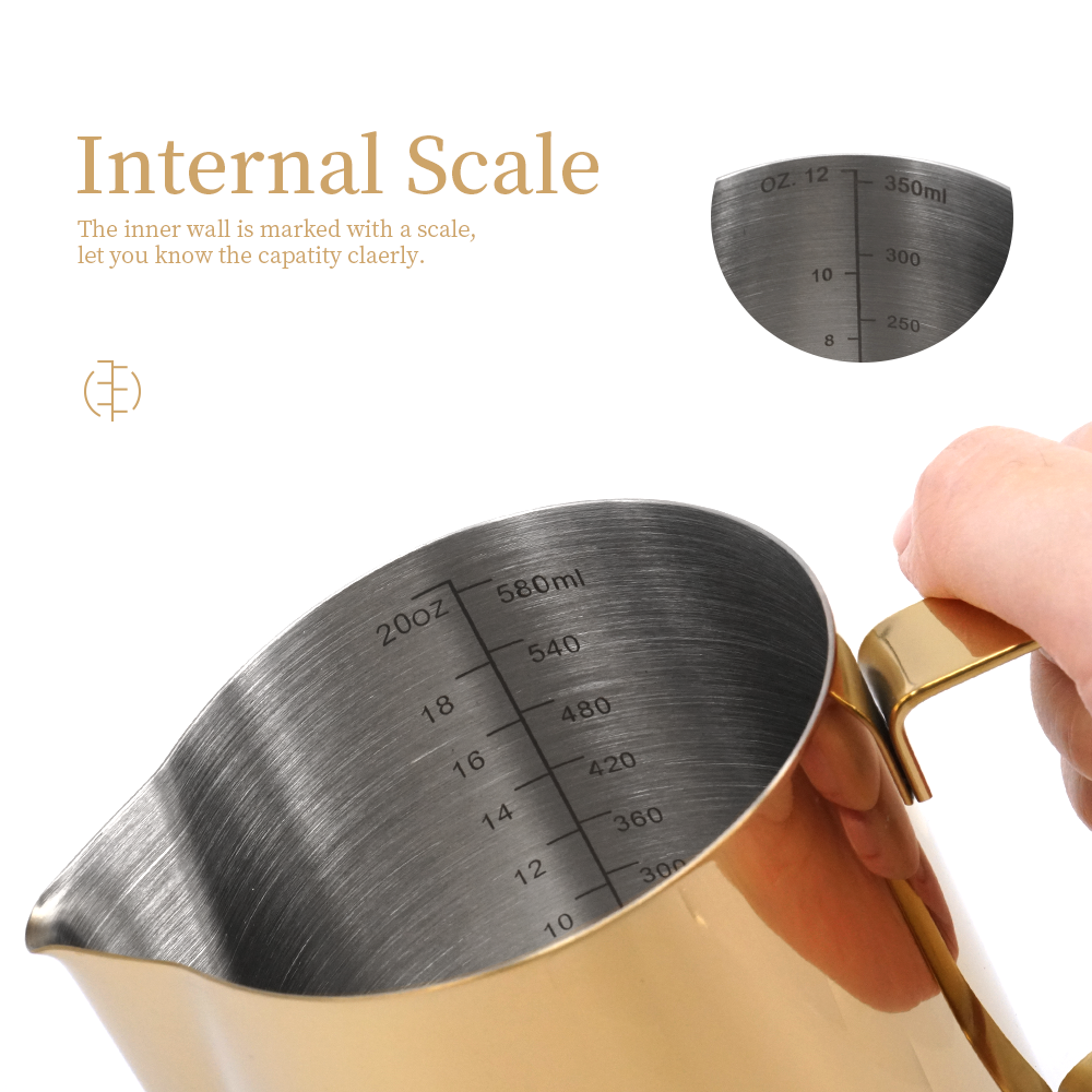 350ml Blue Stainless Steel Frothing Coffee Pitcher Pull Flower Cup Milk Pot Espresso Cups Latte Art Milk Frother Frothin