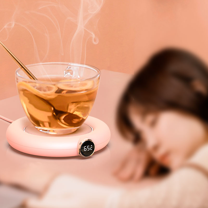 Smart USB Gravity Sensor Electric Mug Heater Desktop Beverage Warmer for Tea & Coffee Cups