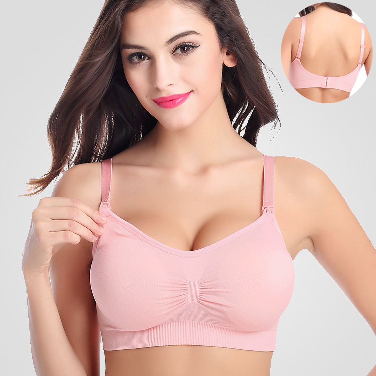 Womens Plus Size Seamless Nursing Bra Adjustable Pregnancy Women Breastfeeding Sleep Bras