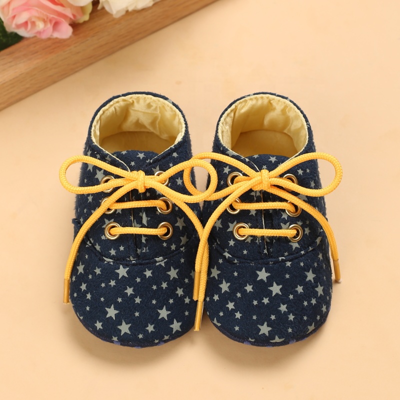 Gender Neutral Soft Sole Non Slip Casual Shoes for Babies & Toddlers 0-1 Year Lace Up Infant Footwear