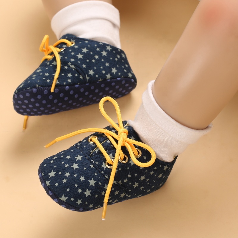 Gender Neutral Soft Sole Non Slip Casual Shoes for Babies & Toddlers 0-1 Year Lace Up Infant Footwear