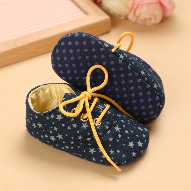 Gender Neutral Soft Sole Non Slip Casual Shoes for Babies & Toddlers 0-1 Year Lace Up Infant Footwear