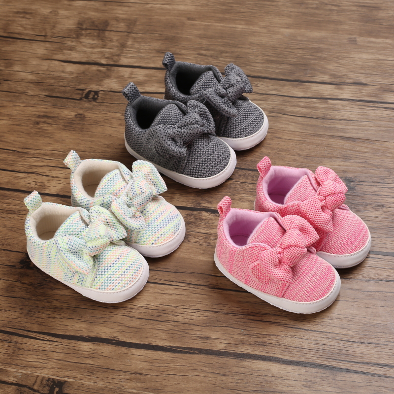 Baby Girls' Casual Cotton Shoes Soft Sole Non Slip Toddler Pre Walking Footwear