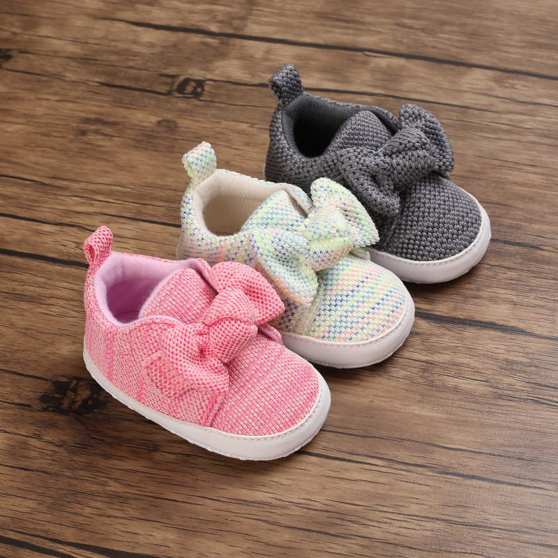 Baby Girls' Casual Cotton Shoes Soft Sole Non Slip Toddler Pre Walking Footwear
