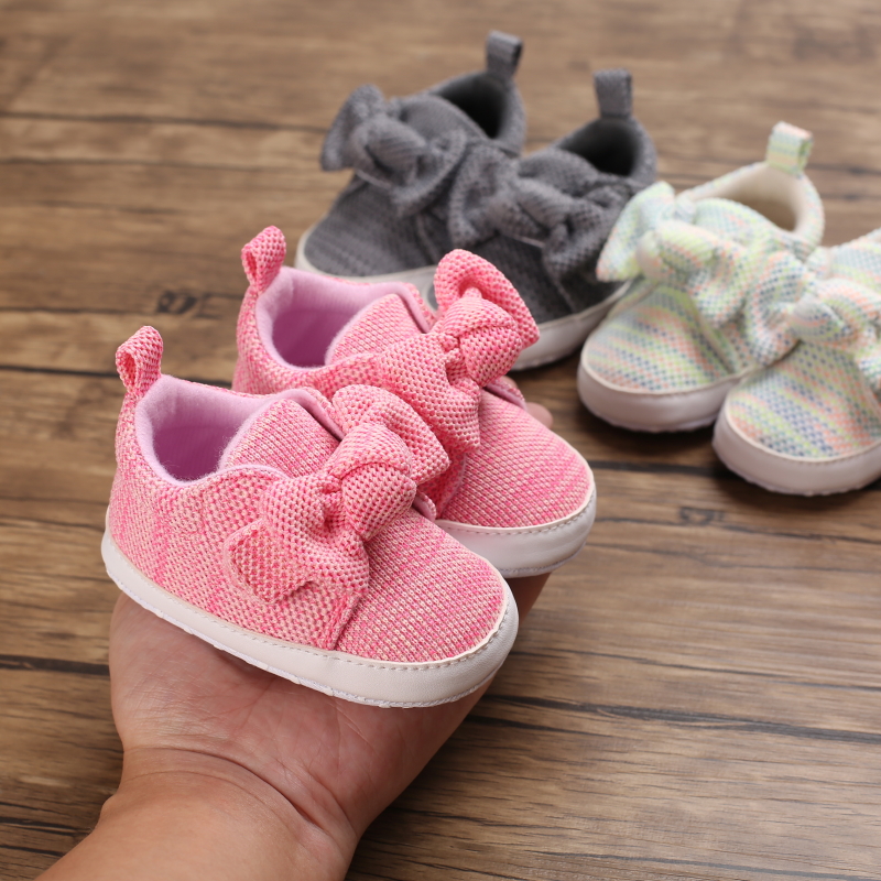 Baby Girls' Casual Cotton Shoes Soft Sole Non Slip Toddler Pre Walking Footwear