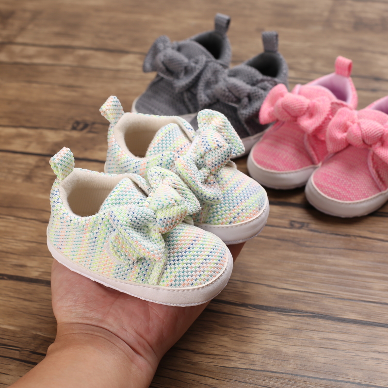 Baby Girls' Casual Cotton Shoes Soft Sole Non Slip Toddler Pre Walking Footwear