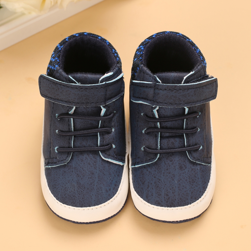 Baby Soft Sole Non Slip Casual Shoes PU Leather Toddler Footwear for Boys