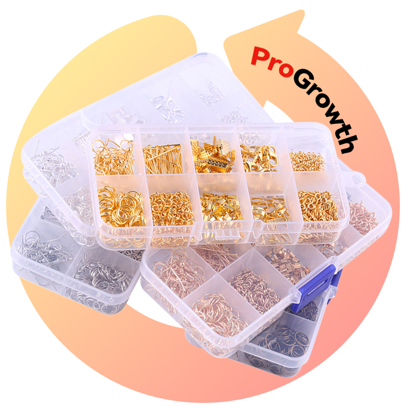 Jewelry Findings Tools Kit Earring Hooks Lobster Accessories Clasp Long Nose Pliers Jewelry DIY Making Hand Tools