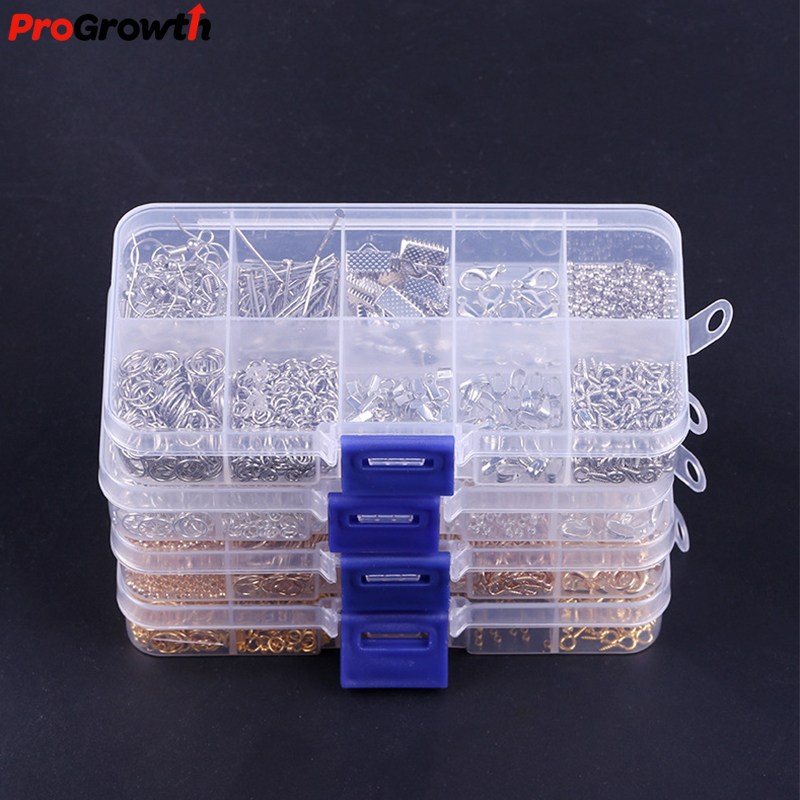 Jewelry Findings Tools Kit Earring Hooks Lobster Accessories Clasp Long Nose Pliers Jewelry DIY Making Hand Tools