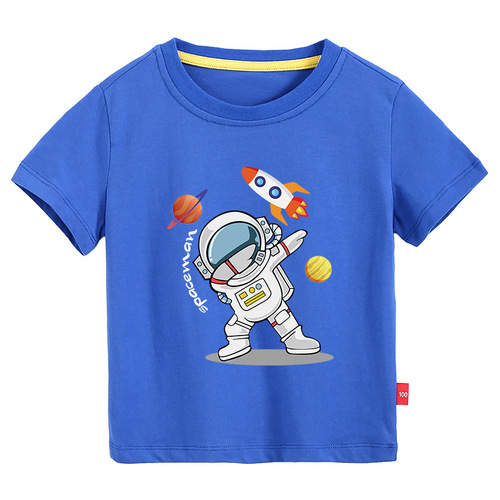 New Arrival  Printed Kids Round Neck T-Shirts Short Sleeve 100% Cotton Toddler Boys T-Shirts