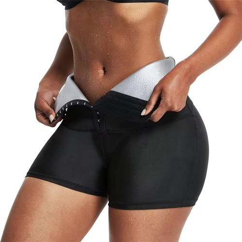 High Tummy Control Plus Size Sauna Body Shaper Legging Short Pants Women Sweat Leggings  Private Label Waist Train