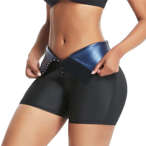 High Tummy Control Plus Size Sauna Body Shaper Legging Short Pants Women Sweat Leggings  Private Label Waist Train