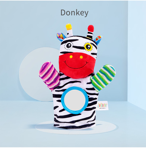 Animal Hand Puppet Cartoon Plush Toys Baby Educational Animal Hand Puppets Pretend Telling Story Doll Toy for Children K