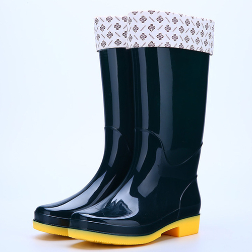 Oil acid alkali resistant water proof non safety light weight anti slip PVC Womens Rain Boots