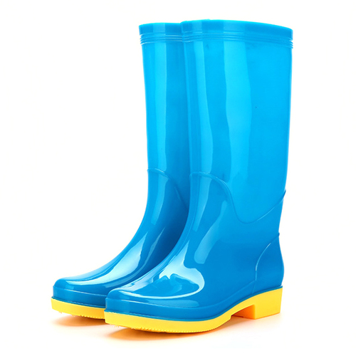 Oil acid alkali resistant water proof non safety light weight anti slip PVC Womens Rain Boots