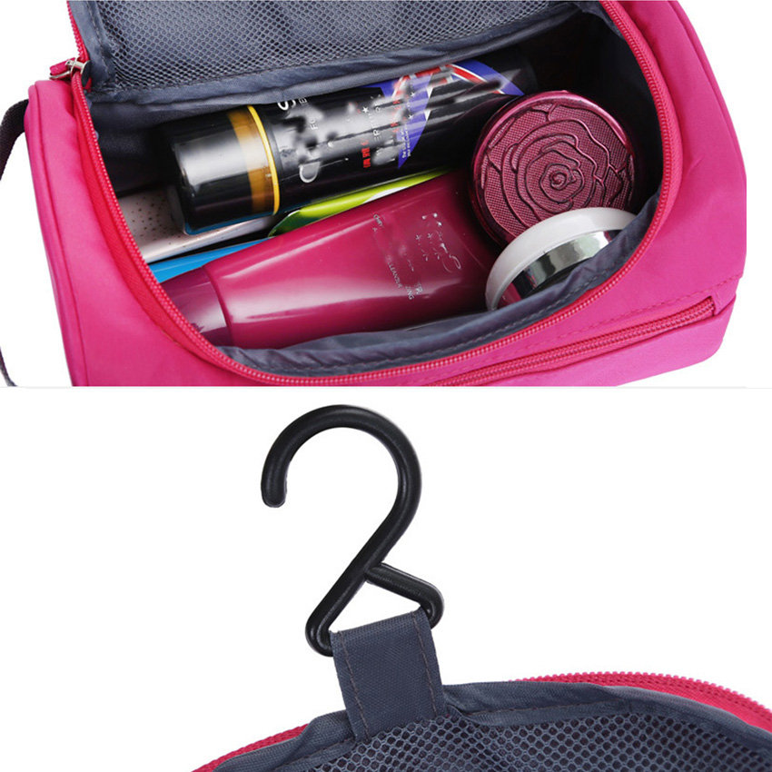 Waterproof Cosmetic Bag Women men Large Capacity Hanging Makeup Bag Nylon Travel Organizer Make Up Case Bath Wash Toilet