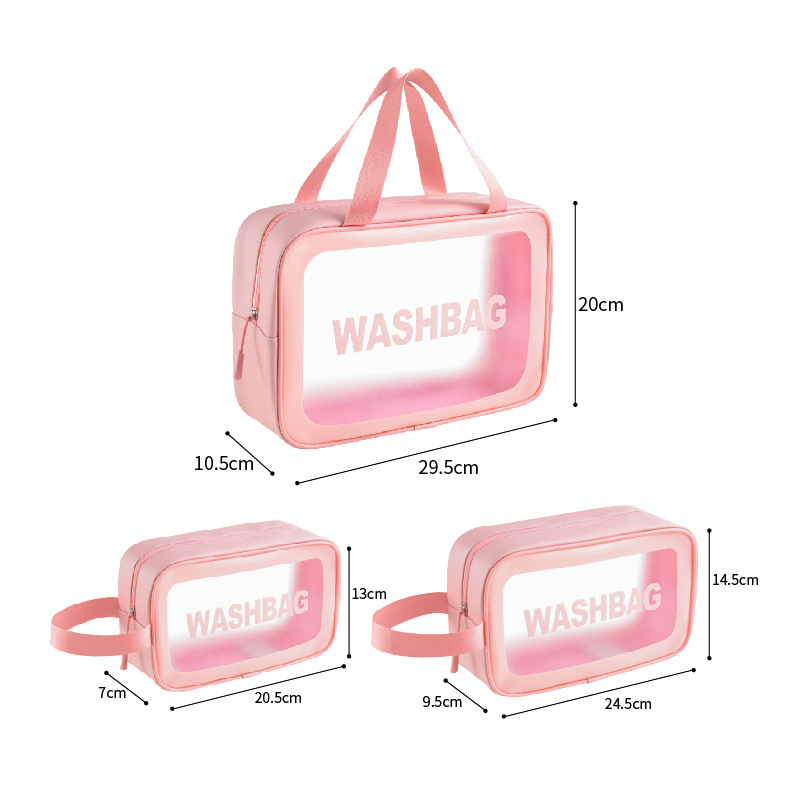 2022 hot selling PU wash bag bath bag , TPU material waterproof makeup cosmetic bag