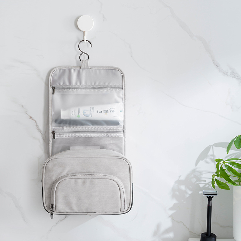Design Foldable Travel Hook Toiletry Bag Portable Hanging Finishing waterproof makeup Cosmetic wash gargle bag