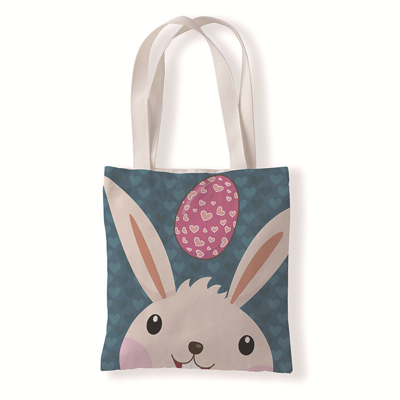 d  Full print cotton canvas handbag Cheap promotional gift bag Multi color reusable water wash shopping bag