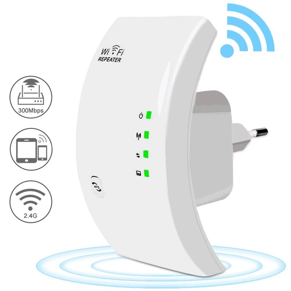 300M WiFi Range Extender Arc Repeater - Wireless Signal Booster & Router Amplifier