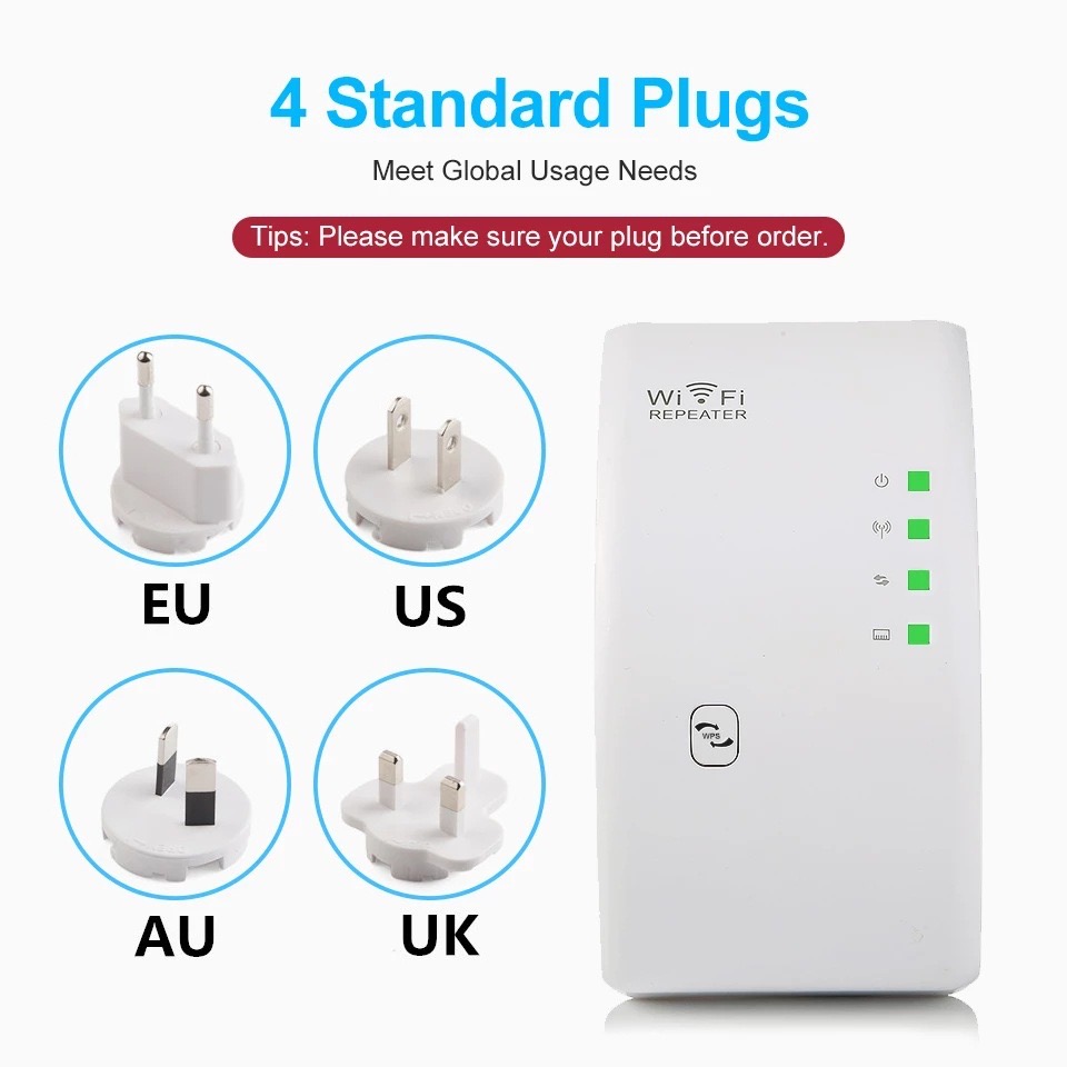 300M WiFi Range Extender Arc Repeater - Wireless Signal Booster & Router Amplifier