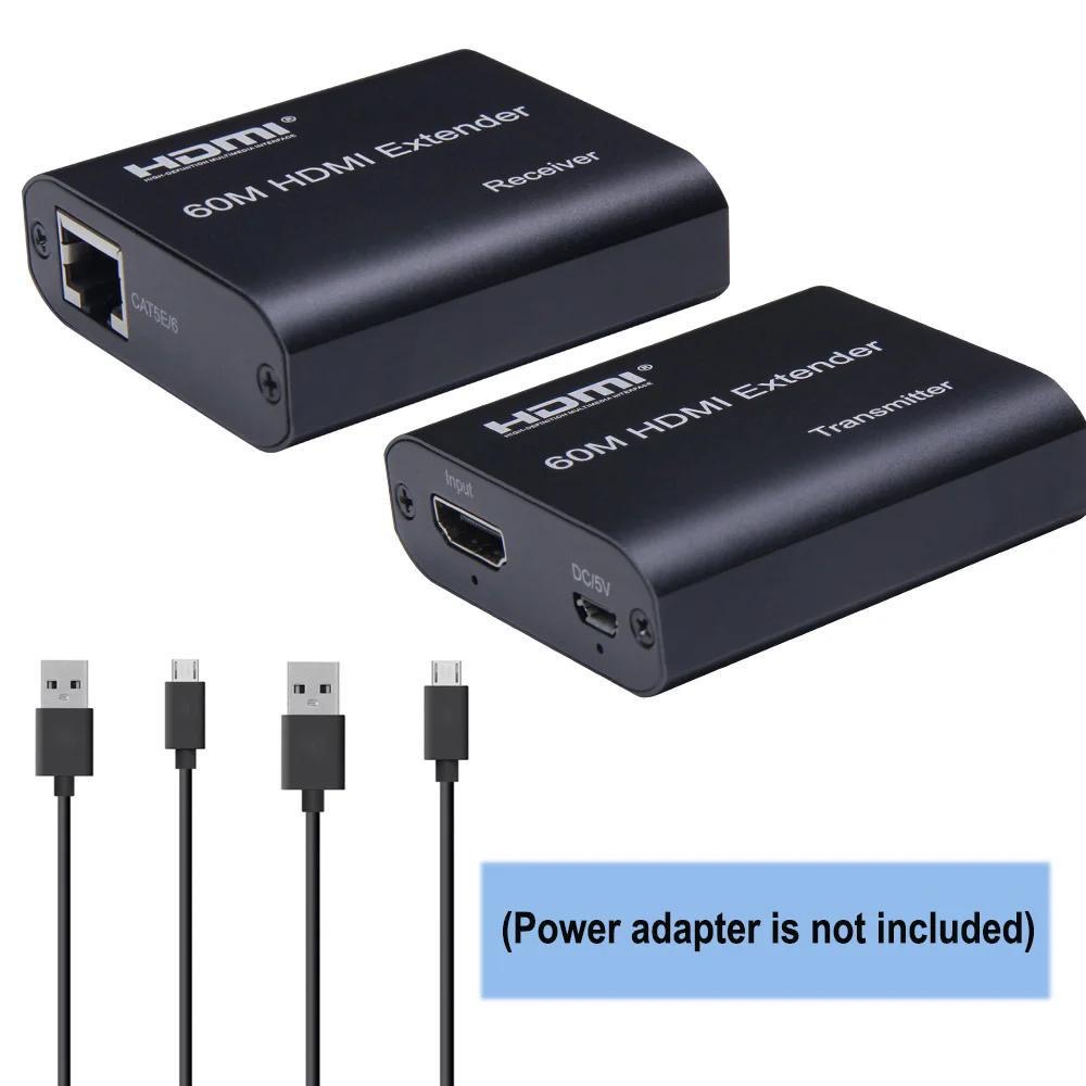 HDMI to RJ45 Network Cable Amplifier - Single Cable High-Definition HDMI over Ethernet Signal Booster