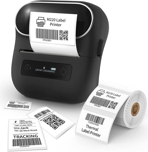Handheld 80mm Mini Thermal Label Printer M220 for Phones Computer