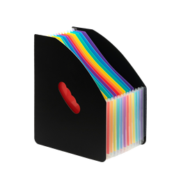 13-Pocket-Expanding-File-Folder-Rainbow-Layers-Colorful-Labels-Lid-Office