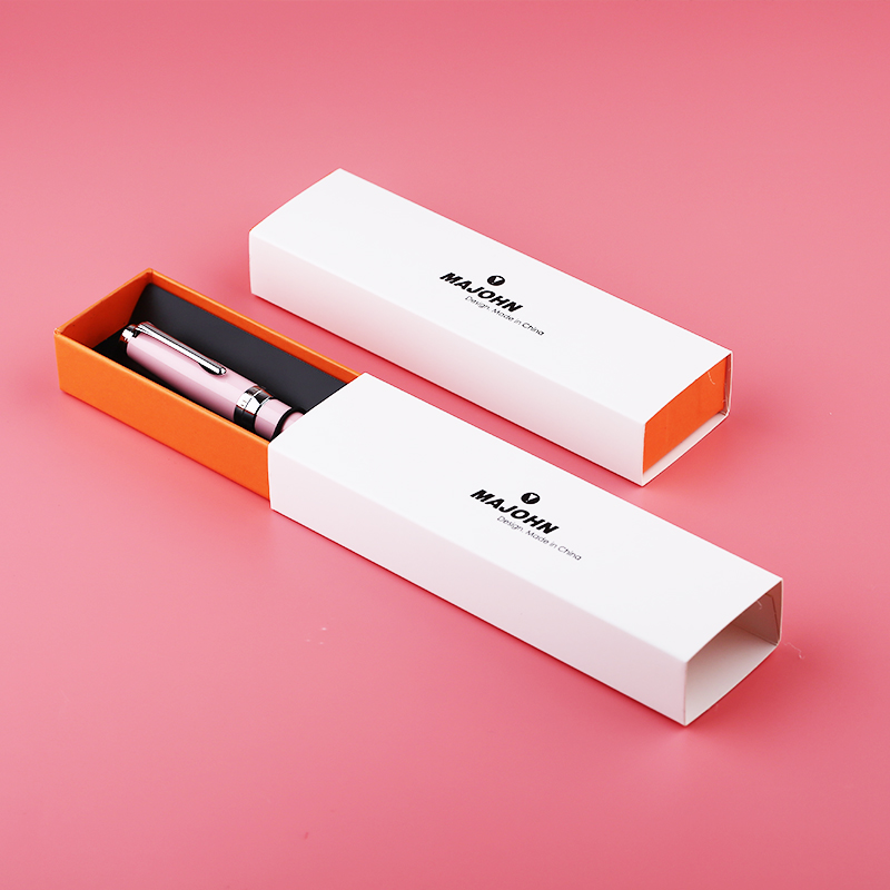 MAJOHN New Moon 3 Adorable Pink Fountain Pen Metal Color Baking Paint Extra Fine Art Nib Student Calligraphy  Pen made i