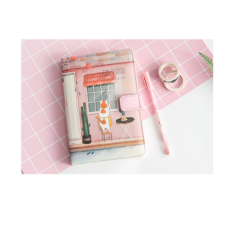 Vintage Small Notebooks School Reusable Pu Leather Dot Soft Powerbank Diary Planners  2022 Planner Pen And Noteboo