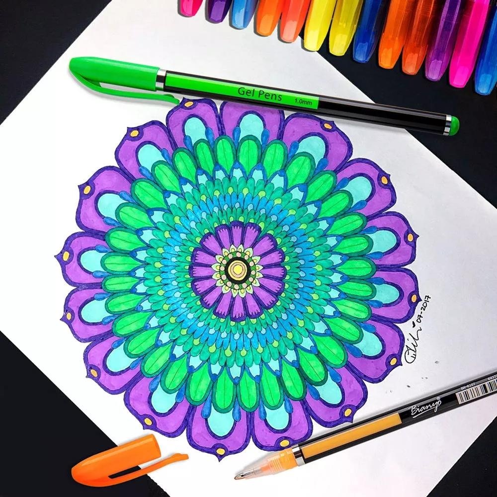 Classical  48 Colors Gel Pens With  Packaging