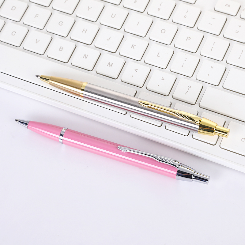 Low Price   Promotional Click Metal Ballpoint Pen With G2 424 Replaceable Refills